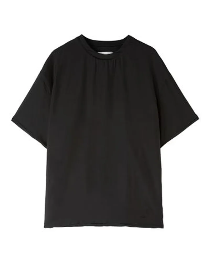 Jil Sander T-Shirt mit Rundhalsausschnitt Black