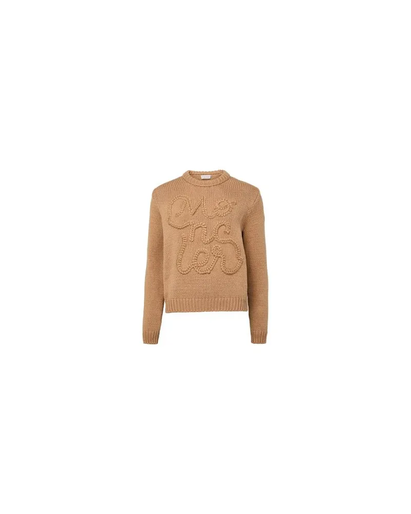 Moncler Crew-neck sweater Beige