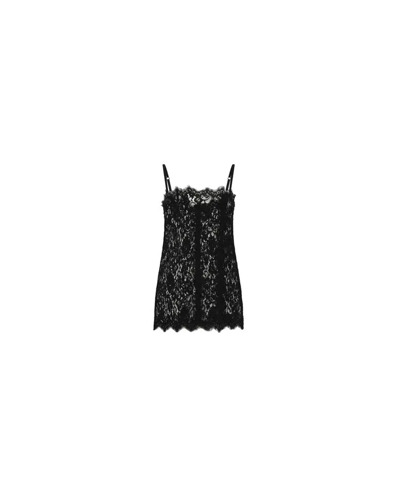 Dolce & Gabbana Top mit Spitze Black