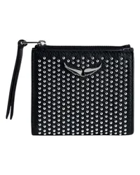 Zadig & Voltaire Portemonnaie ZV Fold Plumetis Black