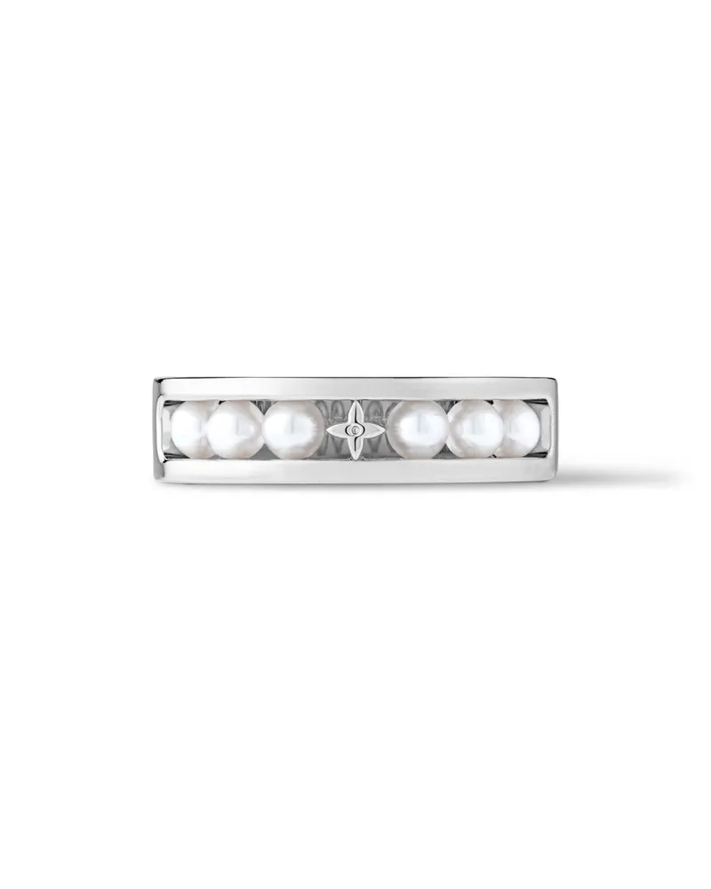 Louis Vuitton Pearls Fusion Ringe Silver