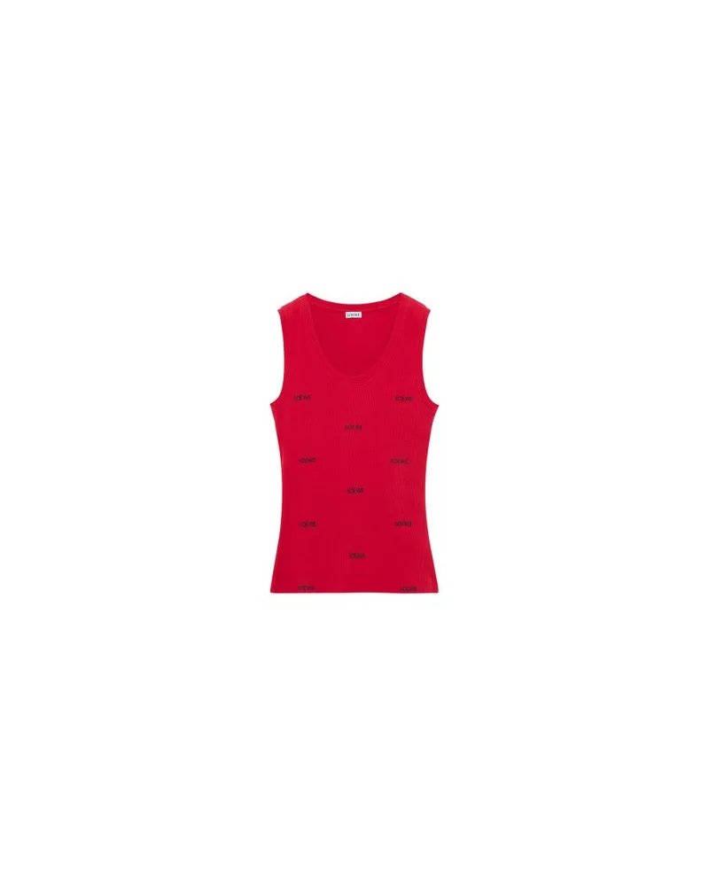 Loewe Bedrucktes langes Kleid Red