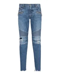 Balmain Schmal geschnittene Jeans Blue