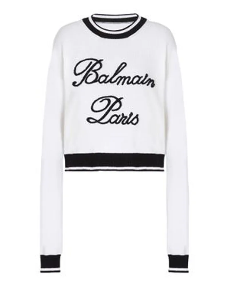 Balmain Strickpullover White