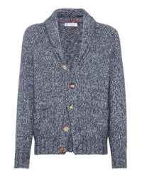 Brunello Cucinelli Cardigan in Chiné Blue