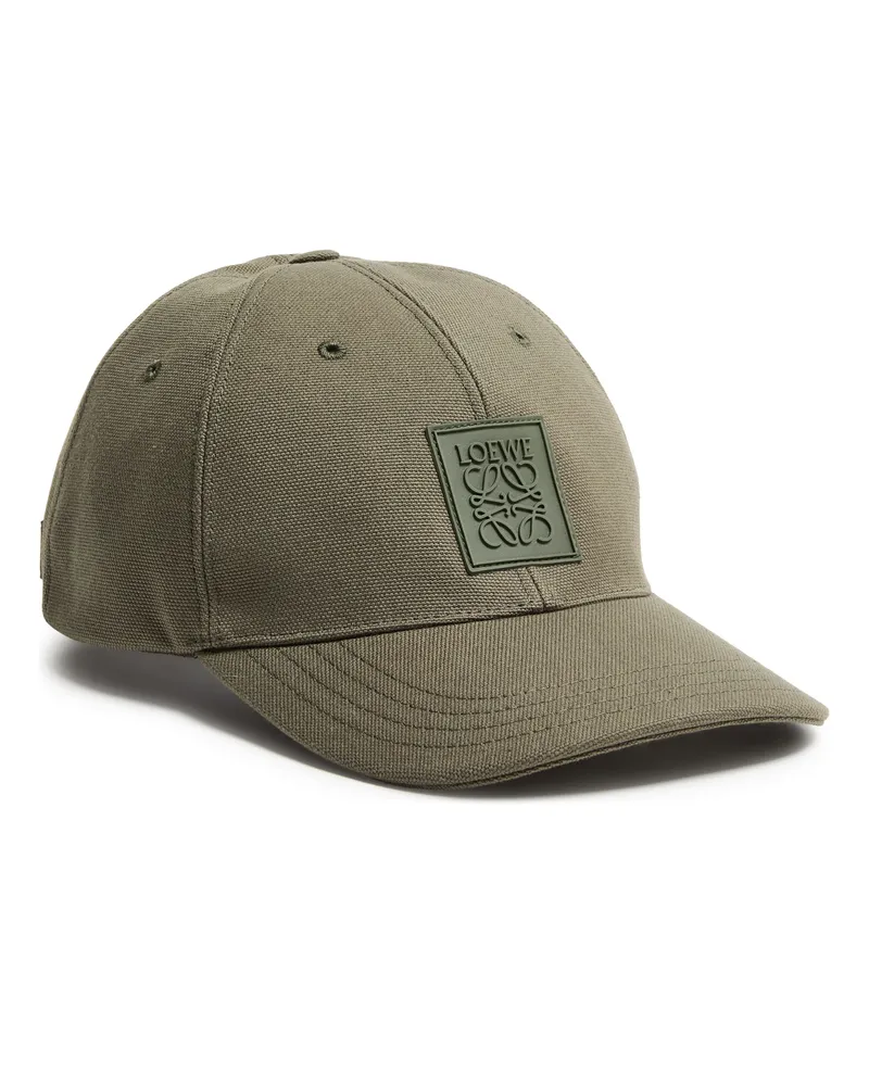 Loewe Cap mit Patch aus Canvas Green