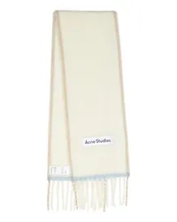 Acne Studios Fransenschal White