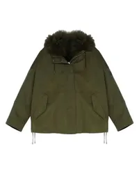 Yves Salomon Kurzer, wendbarer Parka Green