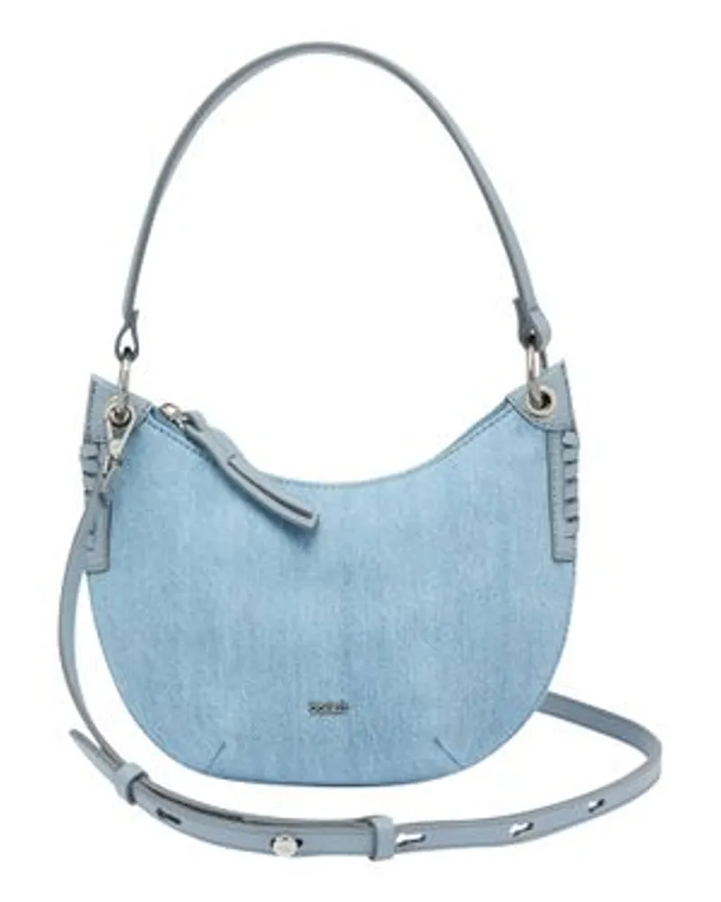 ba&sh Denim-Tasche June T Blue