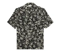Hawaiian shirt in printed viscose