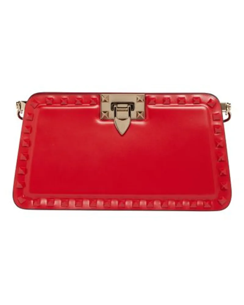 Valentino Garavani Mini-Clutch Rockstud Red