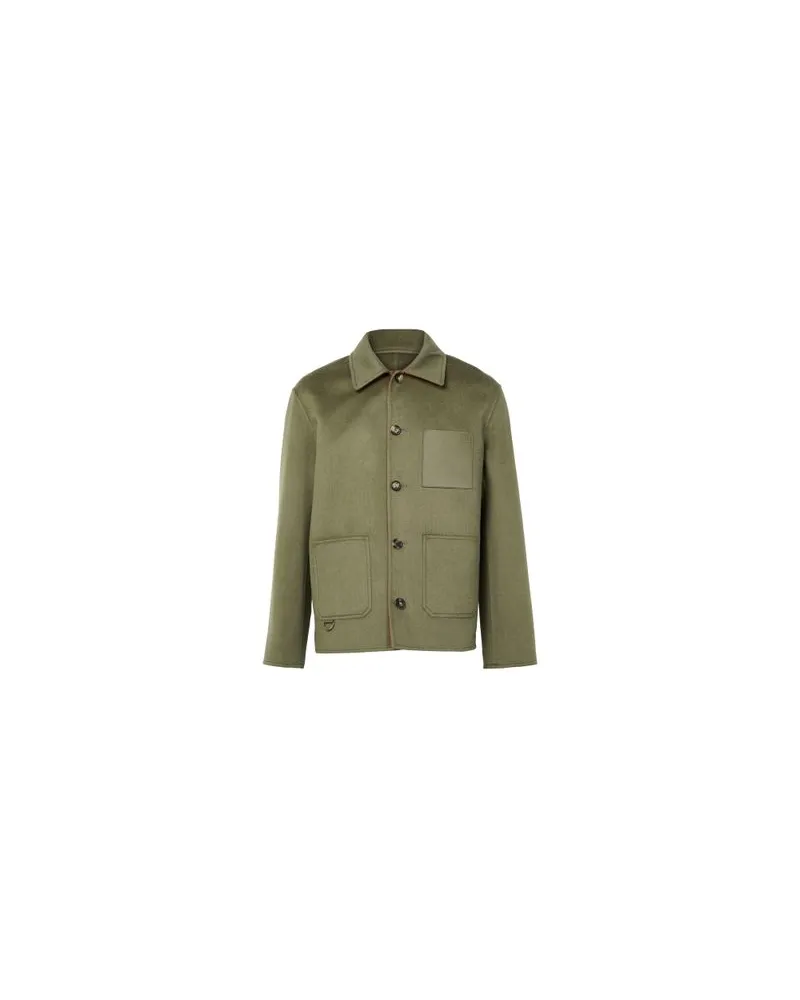 Loewe Workwear-Jacke aus Wolle und Kaschmir Green