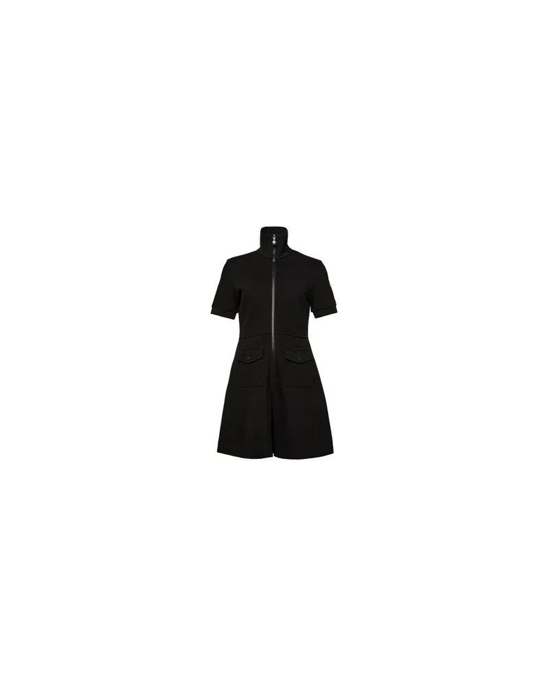 Moncler High neck mini dress Black