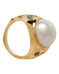 Casablanca Paris Ring Pearl Signet Gold