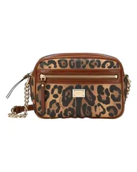 Dolce & Gabbana Crossbody-Tasche Medium mit Leopardenprint Multicolor