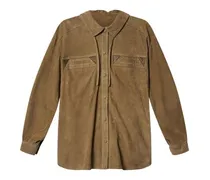 Langärmeliges Hemd aus Leder Maldia