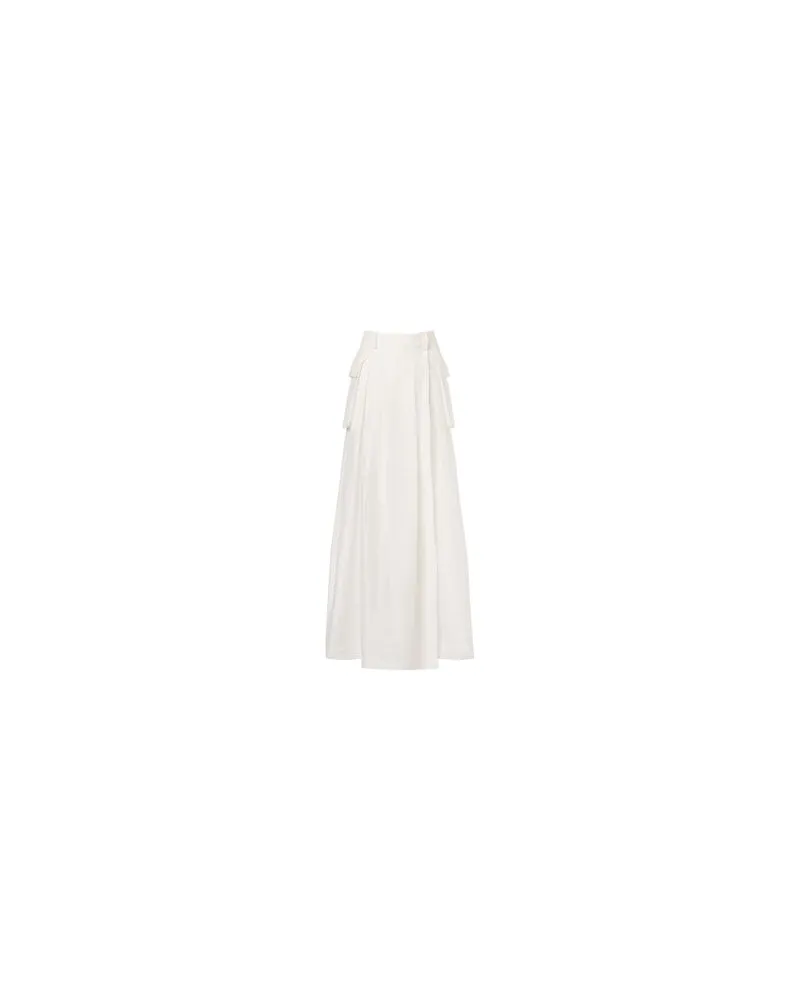 Alberta Ferretti Langer Rock White