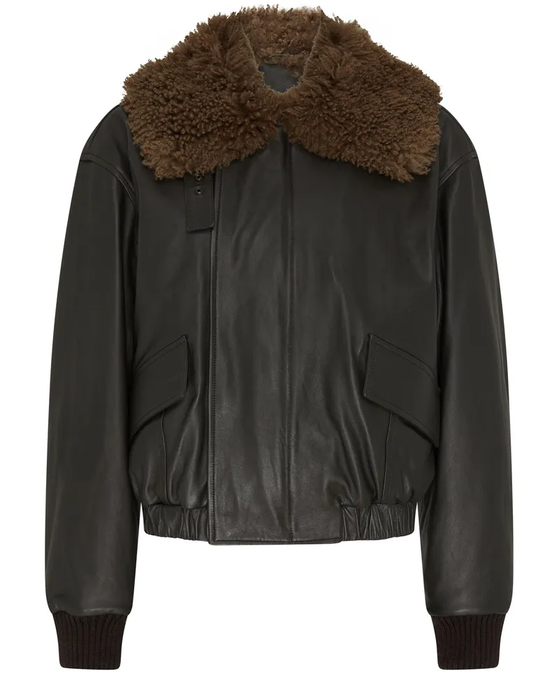 Christophe Lemaire Lederblouson 
