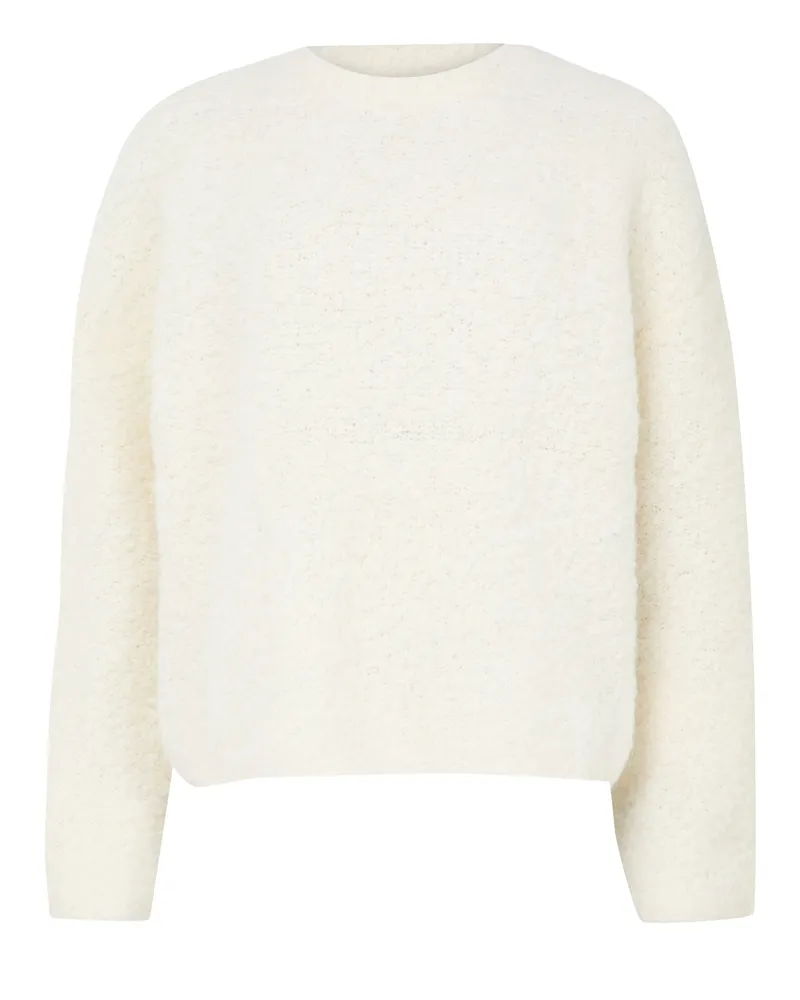 Totême Bouclé-Pullover mit Rundhalsausschnitt im Boxy-Schnitt 