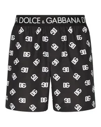 Dolce & Gabbana Halblange Badeshorts Multicolor