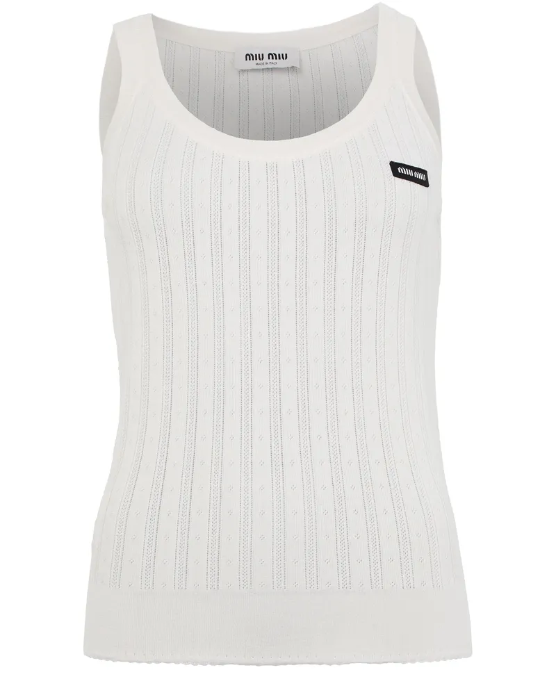 Miu Miu Tanktop aus Kaschmir und Seide 