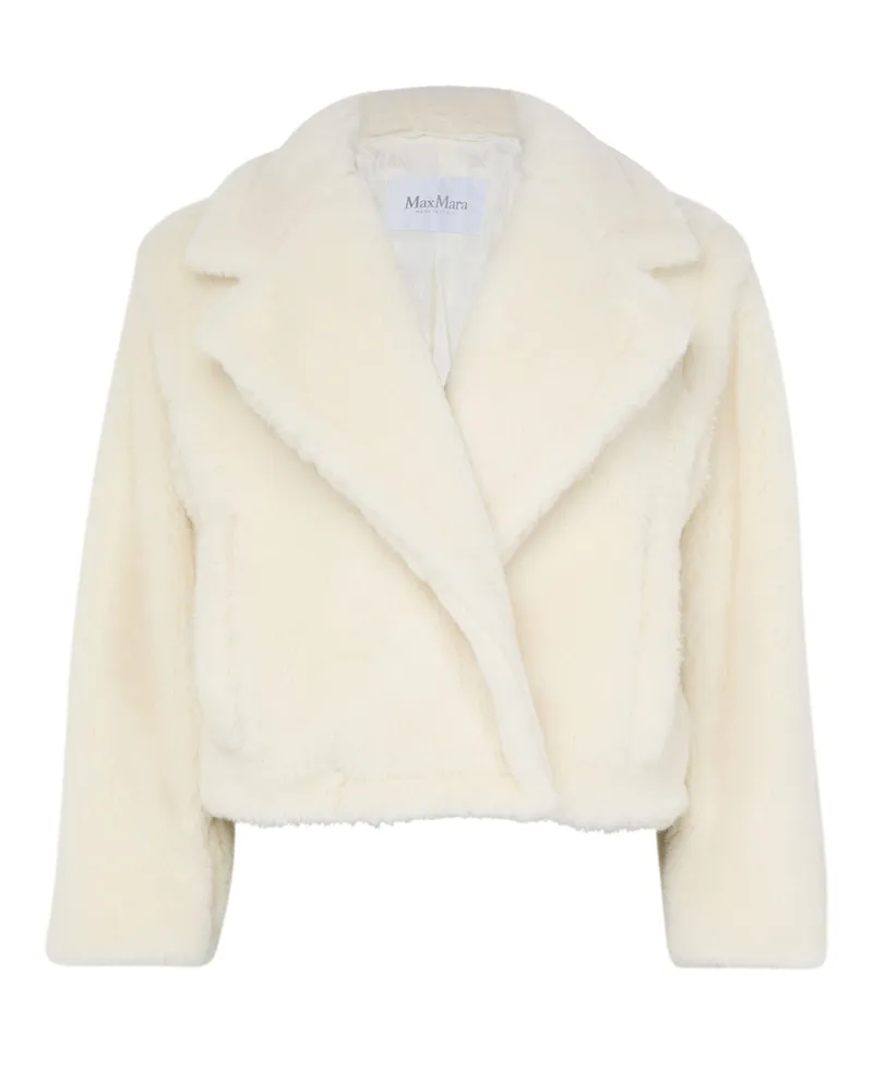 Max Mara Kurze Jacke aus Teddy-Stoff Oggeri 