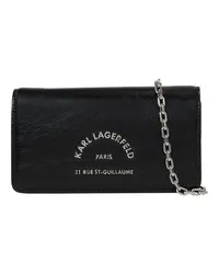 Karl Lagerfeld Rue St-Guillaume Beutel mit Metall Black