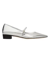 Jimmy Choo Ballerinas Carolyn Silver