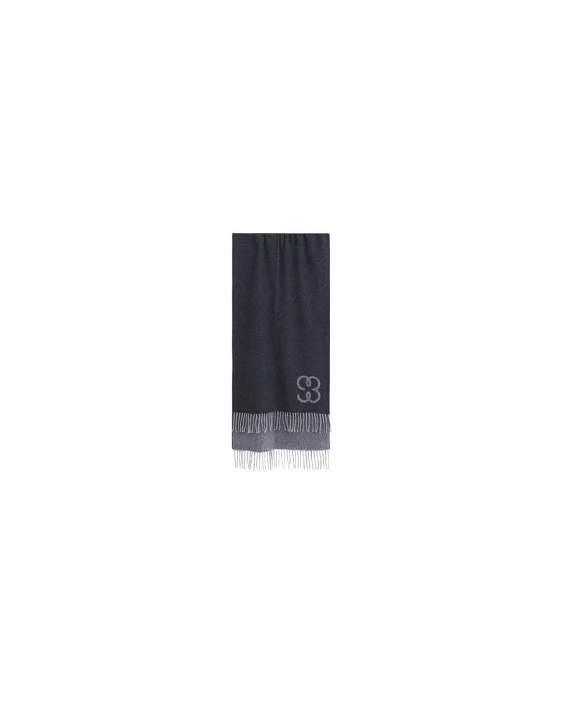 Filippa K Schal mit Monogramm Grey