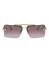 Versace Rechteck-Sonnenbrille VE2245 Gold