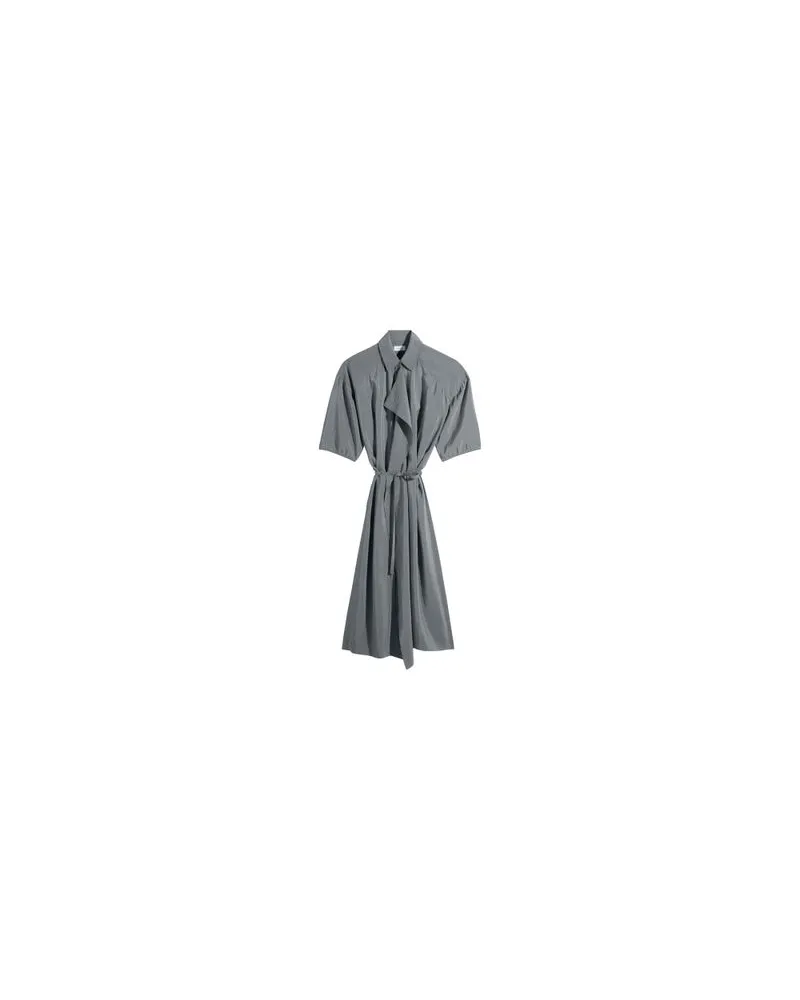 Christophe Lemaire Asymmetrisches Hemdkleid Grey