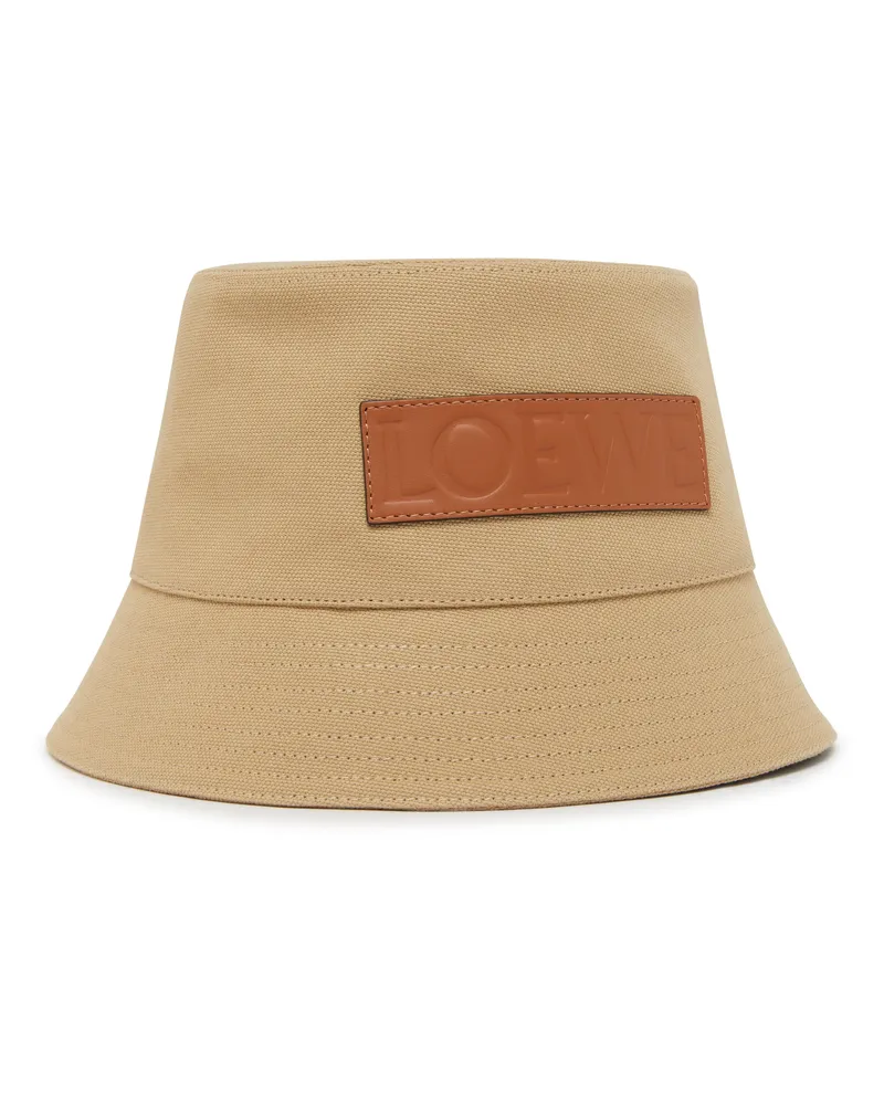 Loewe Bucket Hat aus Canvas Beige
