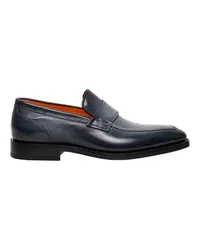 Santoni Penny Loafer Blue