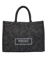 Versace Große Tote Bag Barocco Black