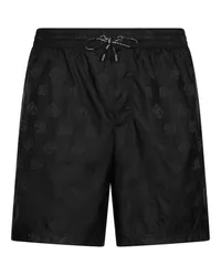 Dolce & Gabbana Halblange Badeshorts Black