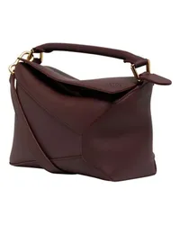 Loewe Kleine Puzzle Edge Tasche Burgundy