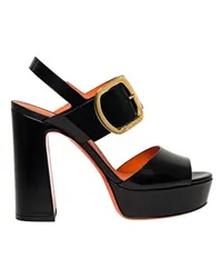 Santoni High-Heel-Sandalen Black