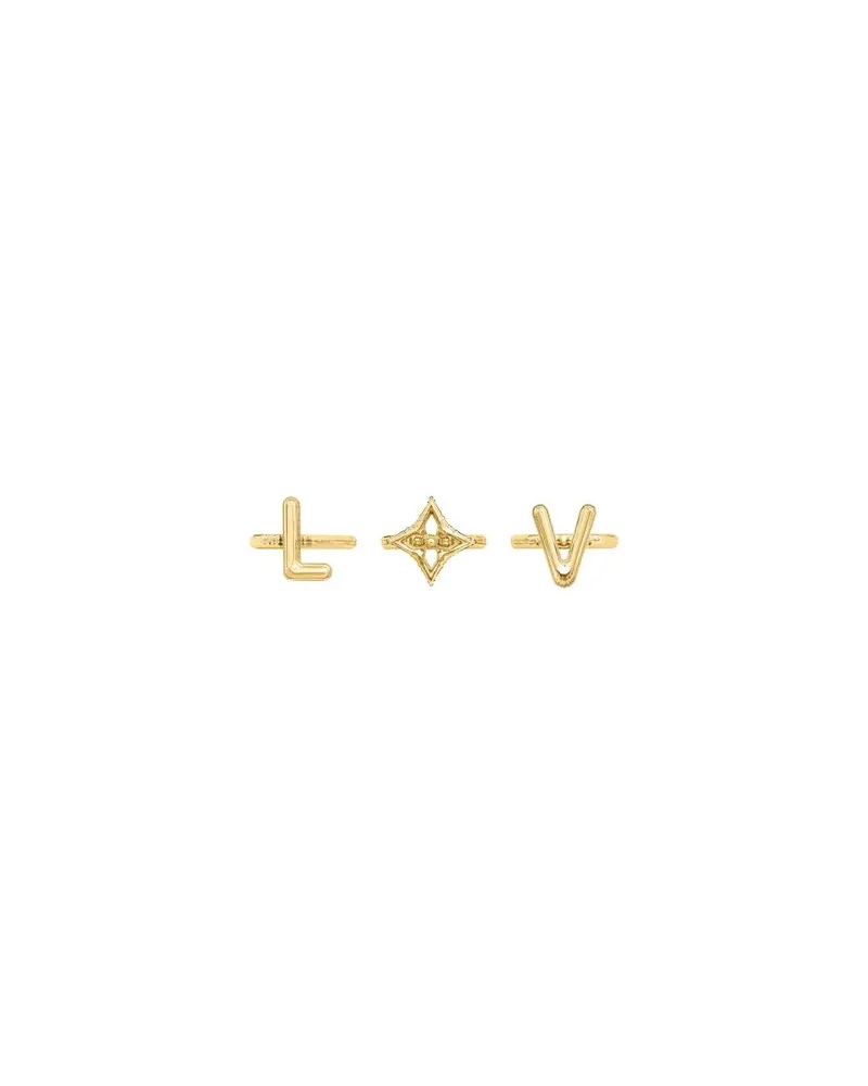 Louis Vuitton LV Balloon Set Of 3 Rings Gold