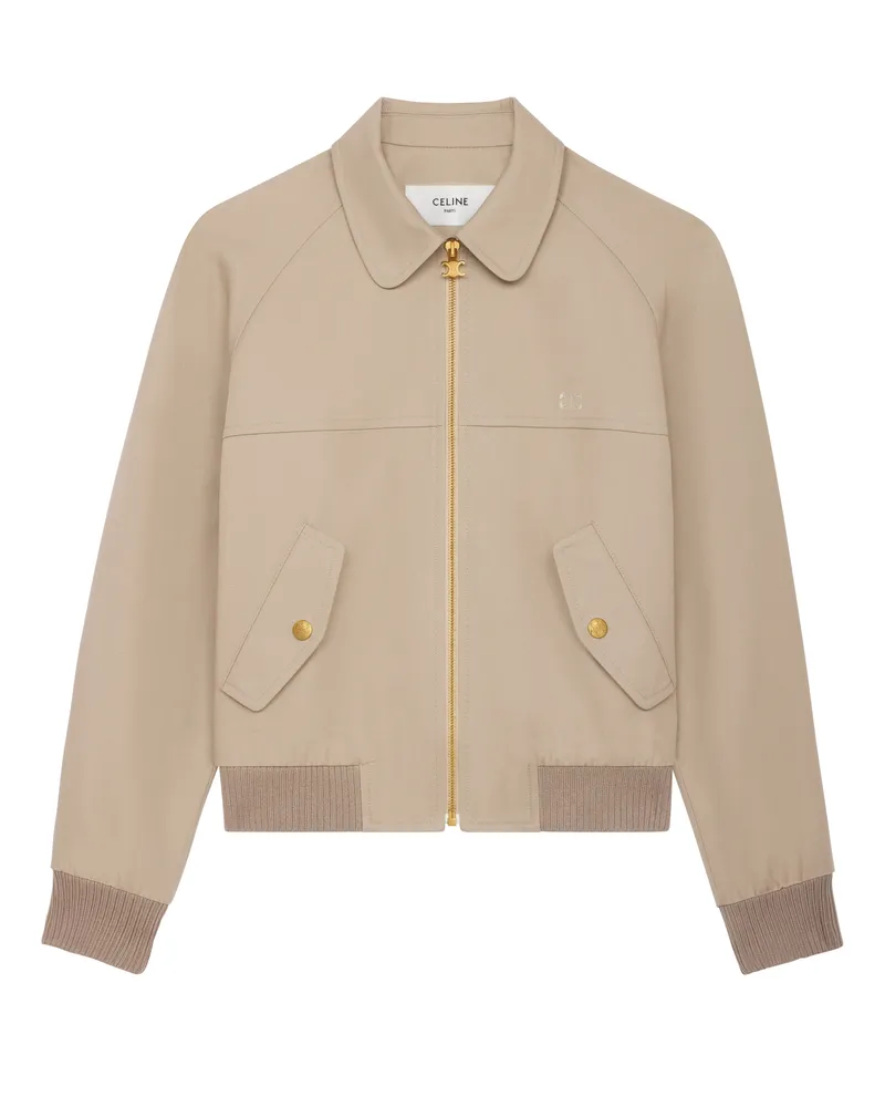 Celine Triomphe blousonjacke aus baumwollgabardine 