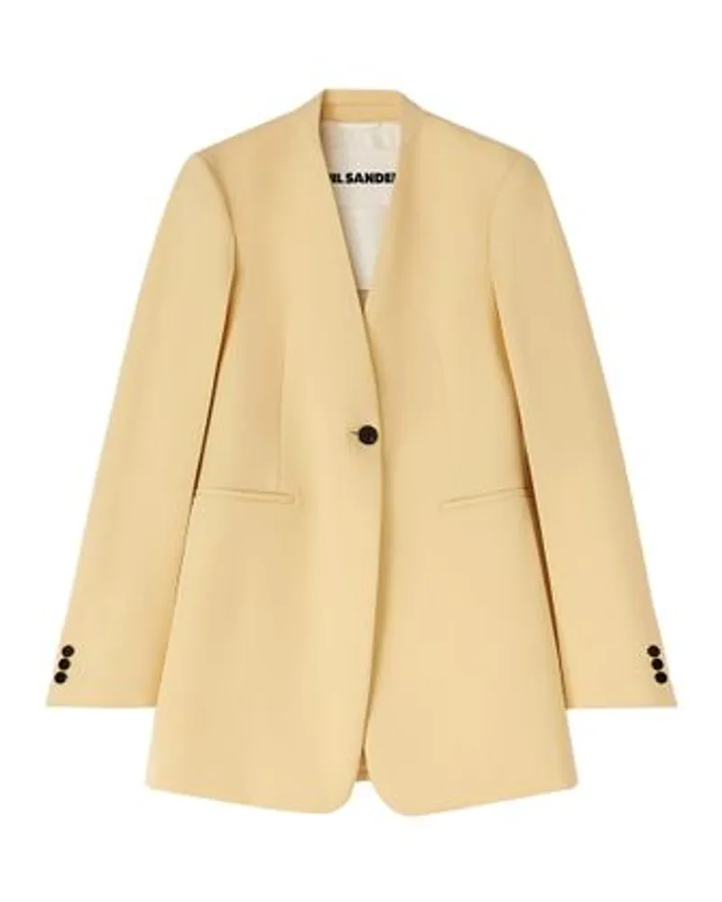 Jil Sander Taillierte Jacke Yellow