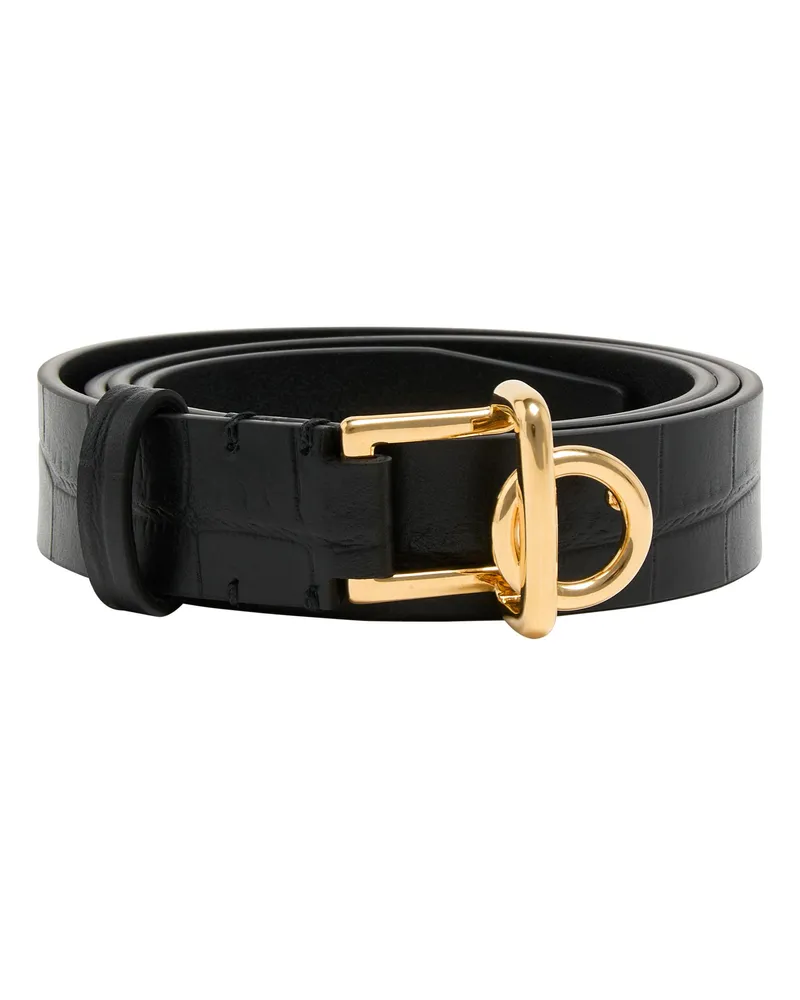 Burberry Ledergürtel Rocking Horse Black