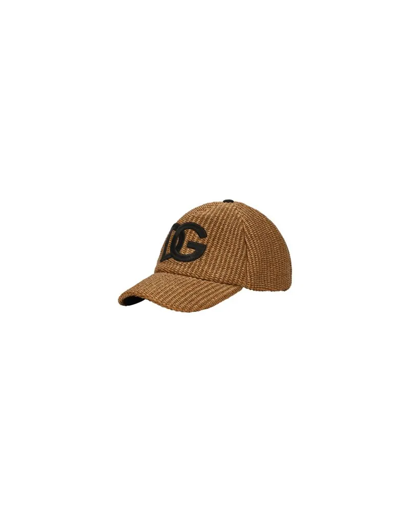 Dolce & Gabbana Trucker Cap Mit Dg Logo Beige