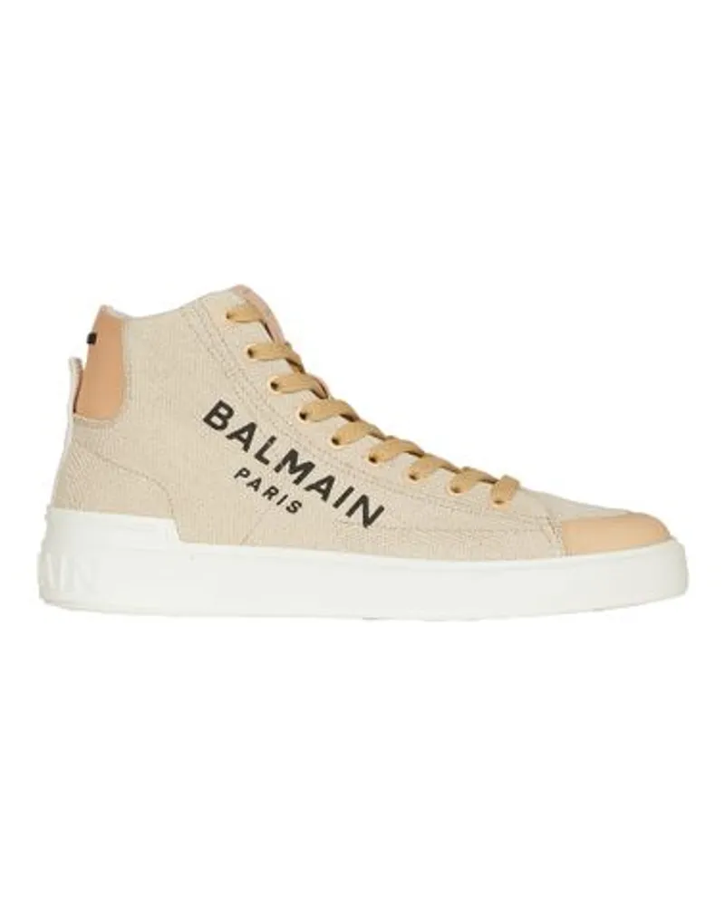 Balmain High-Top-Sneakers B-Court Beige