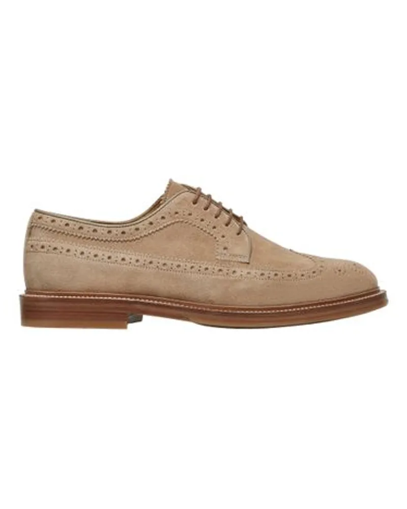 Brunello Cucinelli Derbies Longwing Brogue Brown