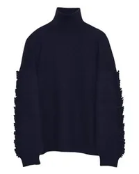 Barrie Klassischer Rollkragenpullover Blue