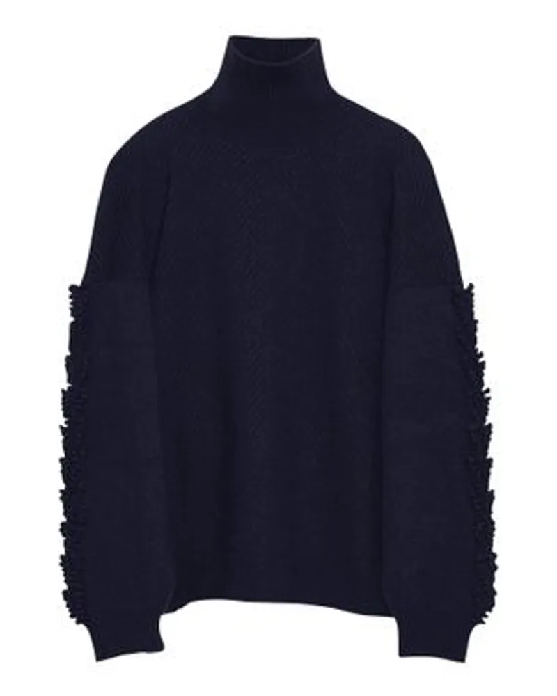 Barrie Klassischer Rollkragenpullover Blue