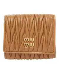 Miu Miu Kleine Brieftasche Brown