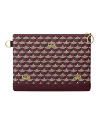 Fauré Le Page Clutch Pochette Zip 19 Burgundy