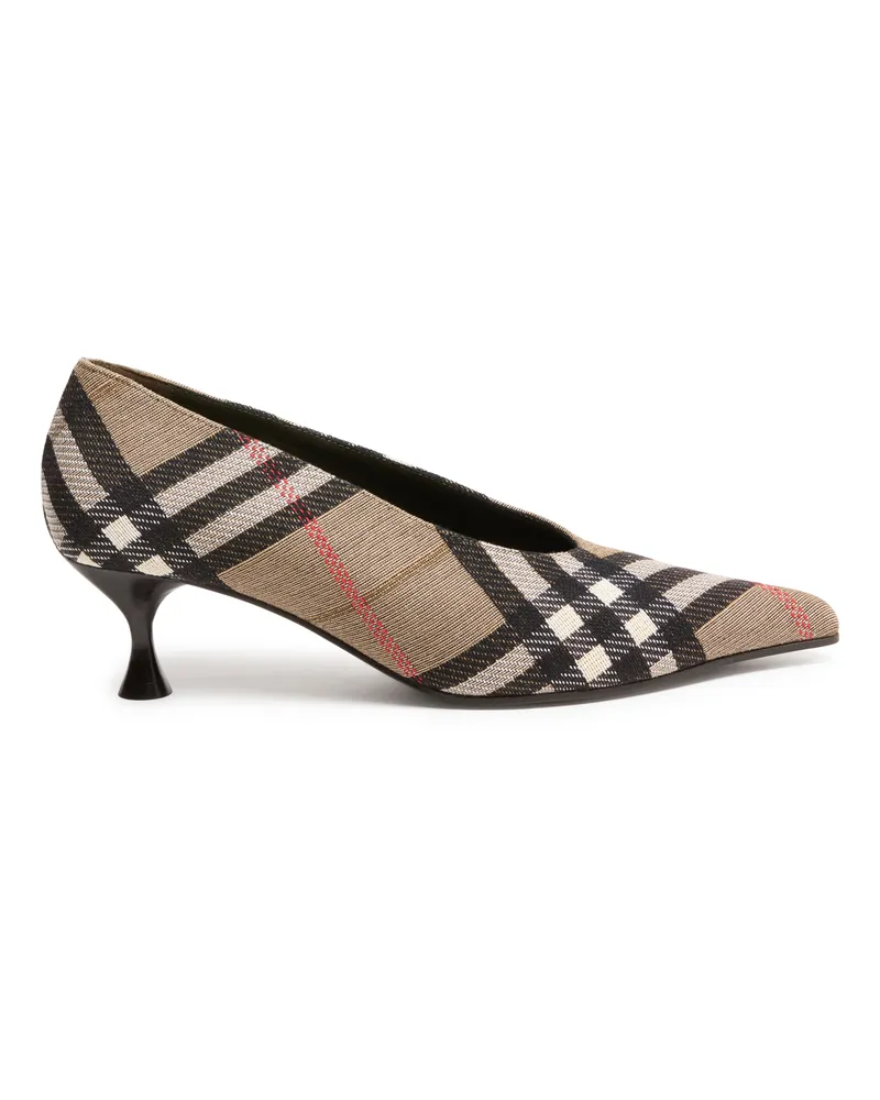 Burberry Pumps Cameo in Check mit niedrigem Absatz 