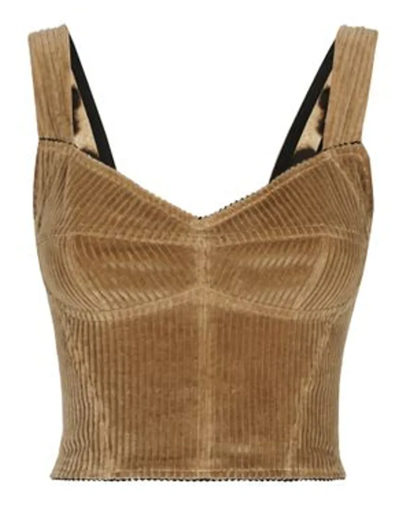 Dolce & Gabbana Bustier-Top Beige